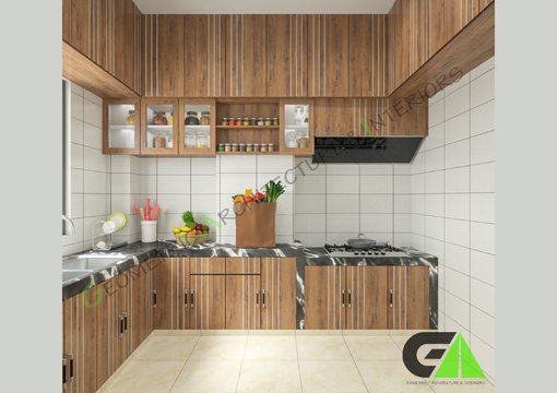 Kitchen interior design at Donia Jatrabari