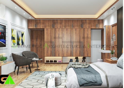 Master bedroom design at Donia