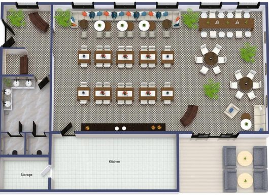Restaurant layout design