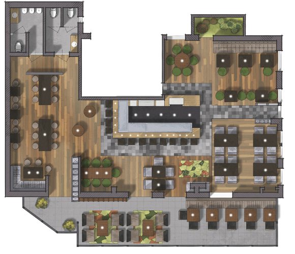 create a restaurant floor plan