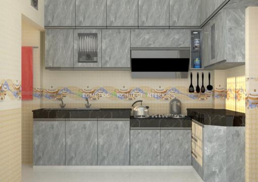 Kitchen Interior Design Images with marble texture