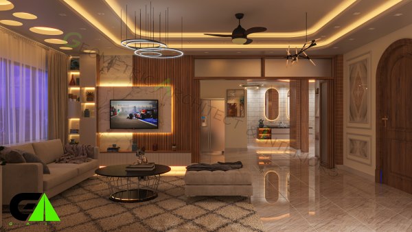 living room design at Savar dhaka