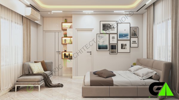 Master bedroom interior design at Badda