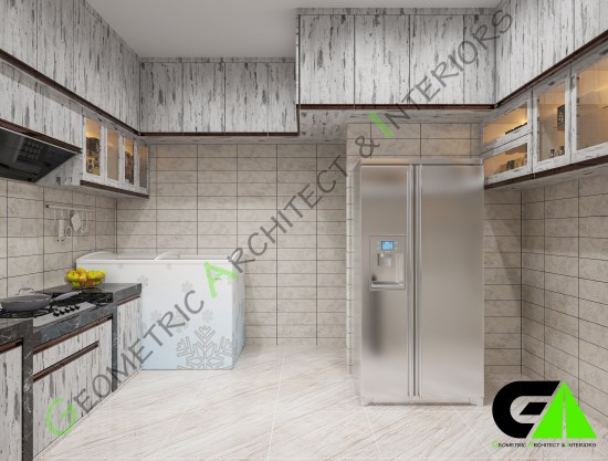 Modular kitchen interior design at Keraniganj