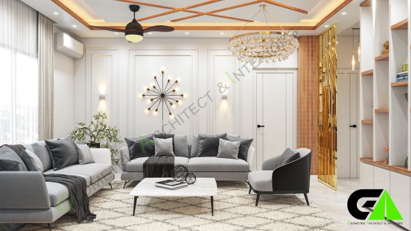 Warm Living space design