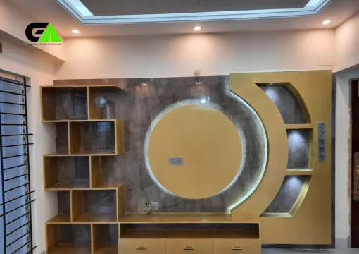 wall tv cabinet design in Bangladesh