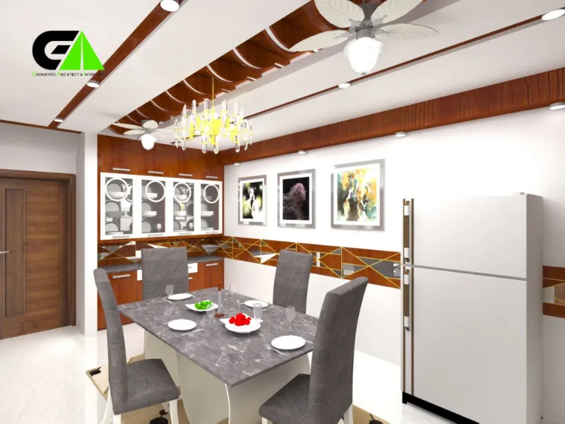 dining room interior design in Banani