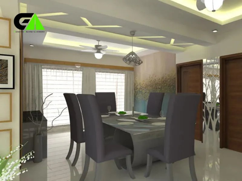 dining room interior design in Narayanganj