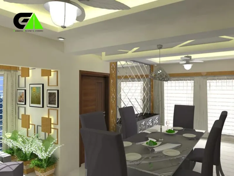 dining room interior design in Sirajganj