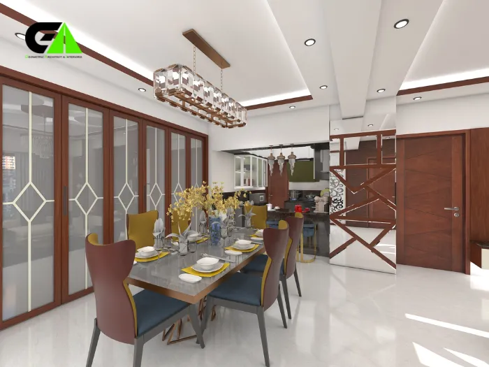 dining space interior design in mirpur
