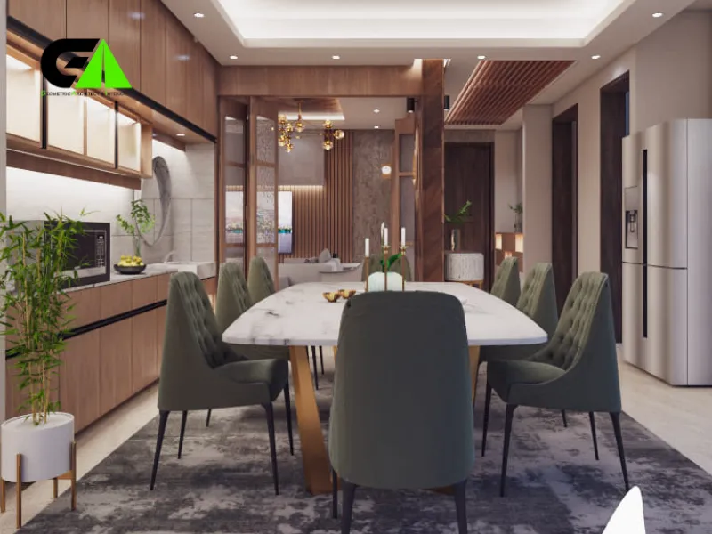 elegant dining room design in BD
