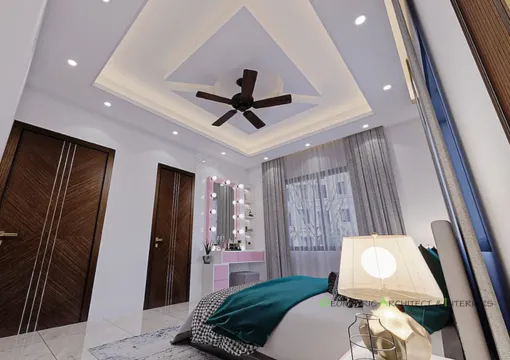 elegant bedroom interior design in Sylhet