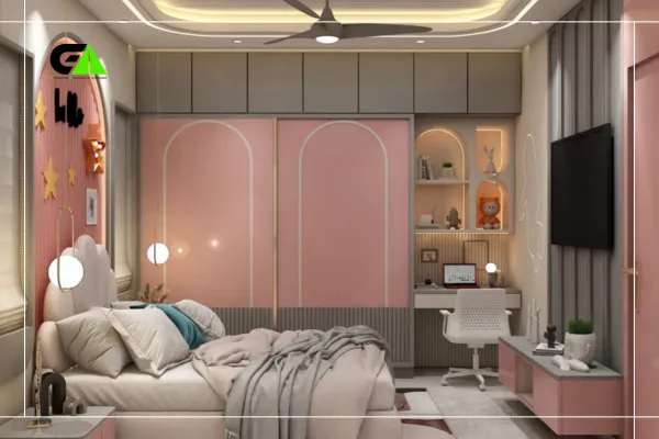 Affordable kids' room design in Dhaka
