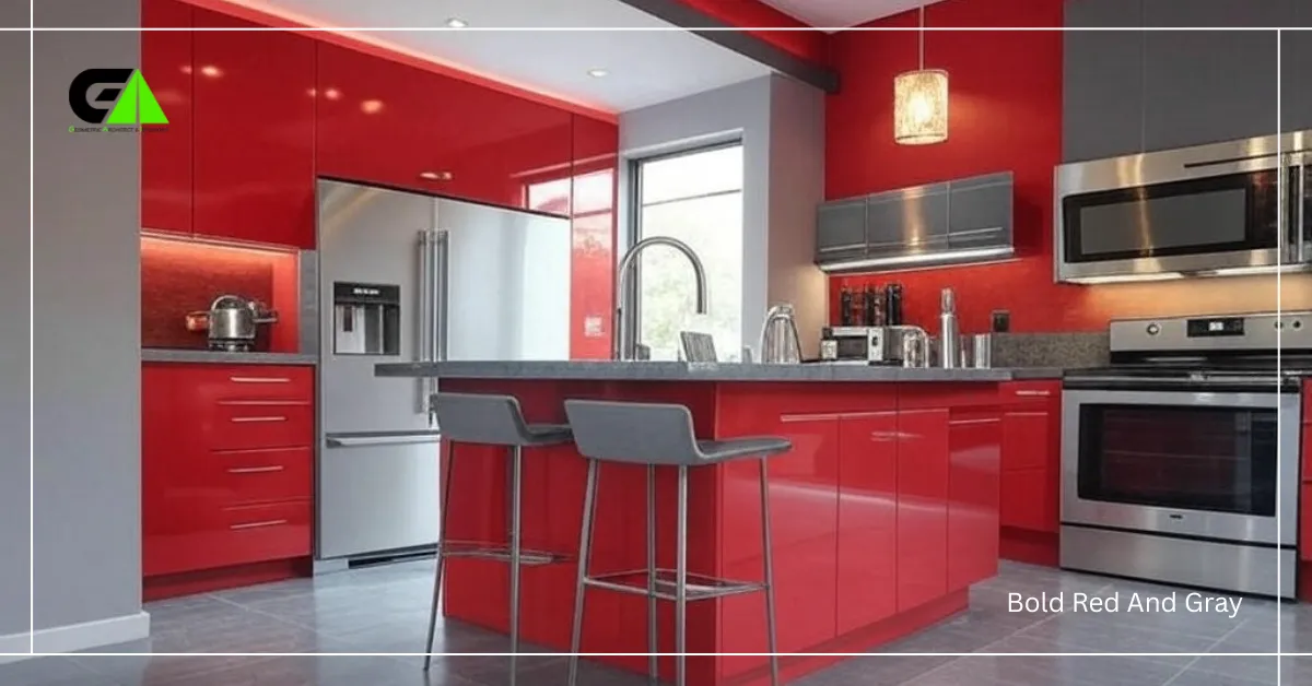 Bold Red And Gray