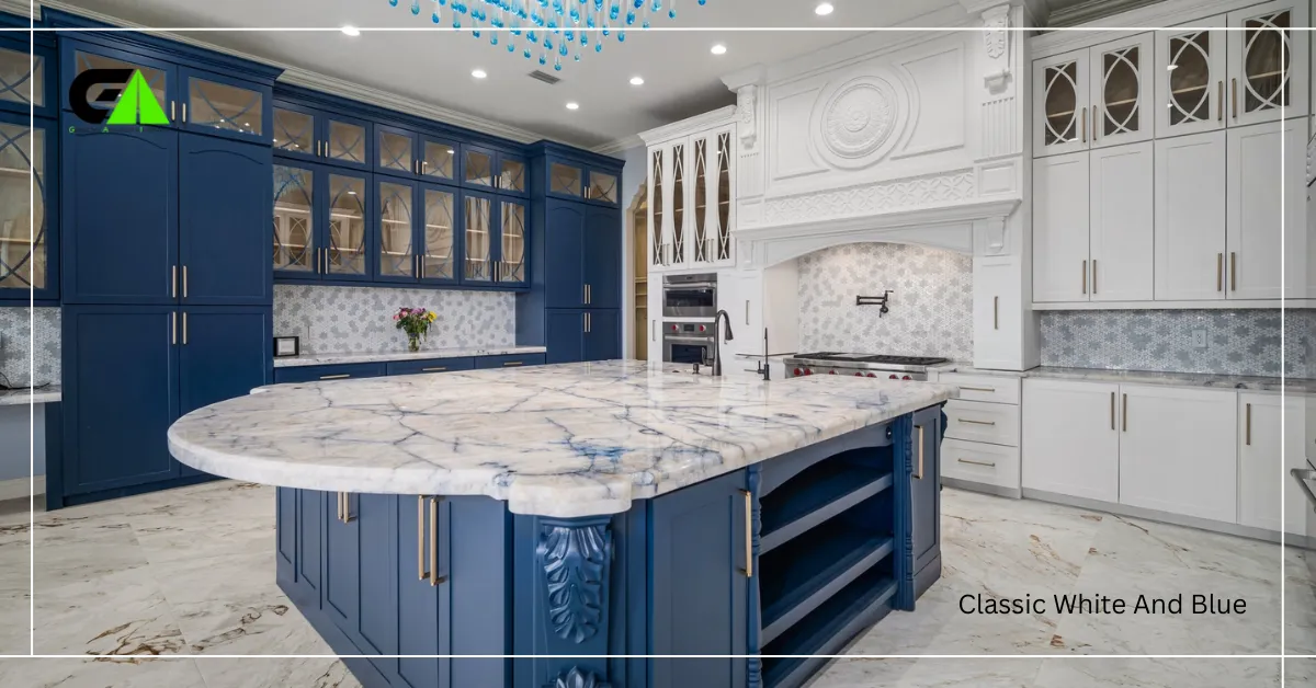 Classic White And Blue
