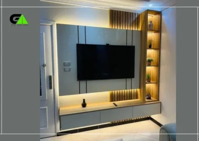 Space-saving TV unit design Bangladesh