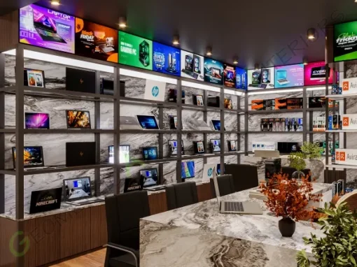 Computer Shop Interior Design in Uttara