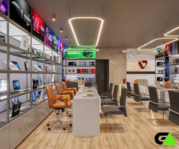 luxury computer shop design in Dhaka
