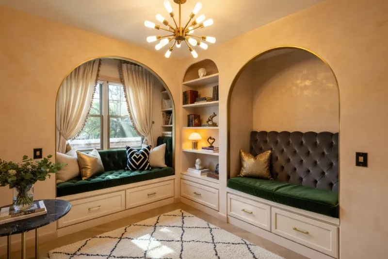 Child bedroom with Cozy Reading Nooks