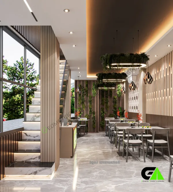Elegant restaurant interior design project in Mirpur Dhaka with modern decor