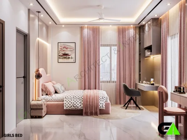 Girls Bedroom Interior Design in Kazipara