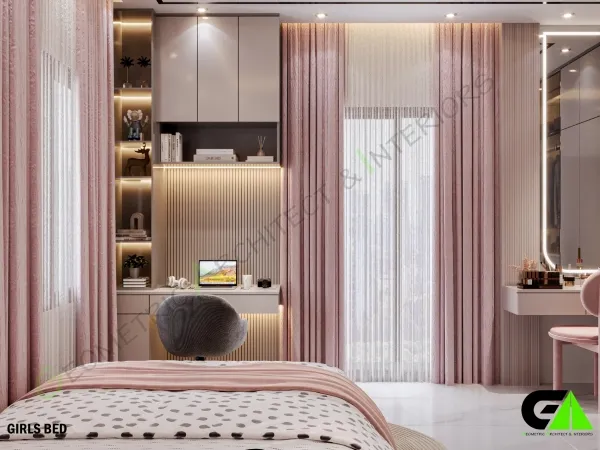 Girls Bedroom Interior Design in Mirpur
