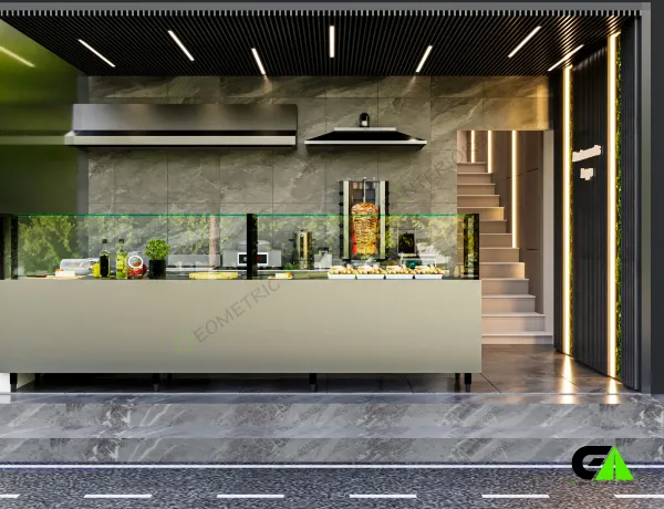 restaurant food corner design