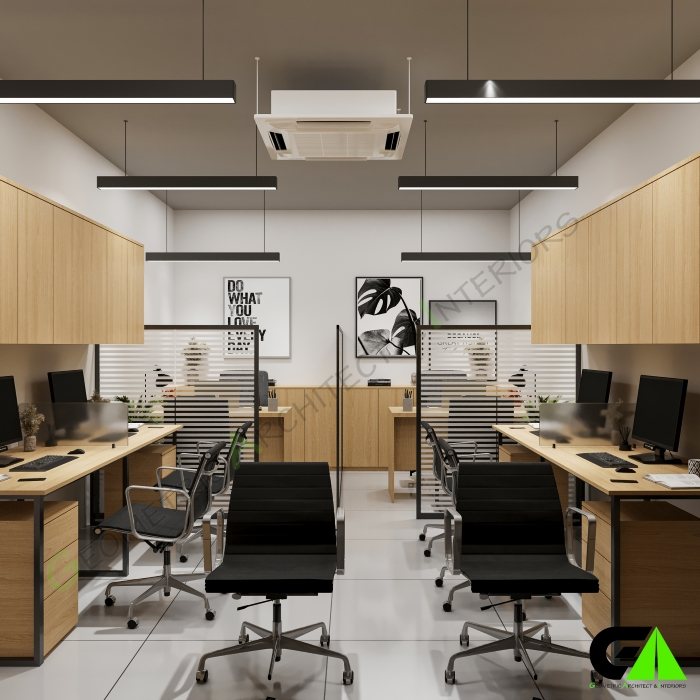 Small office interior design in Mirpur