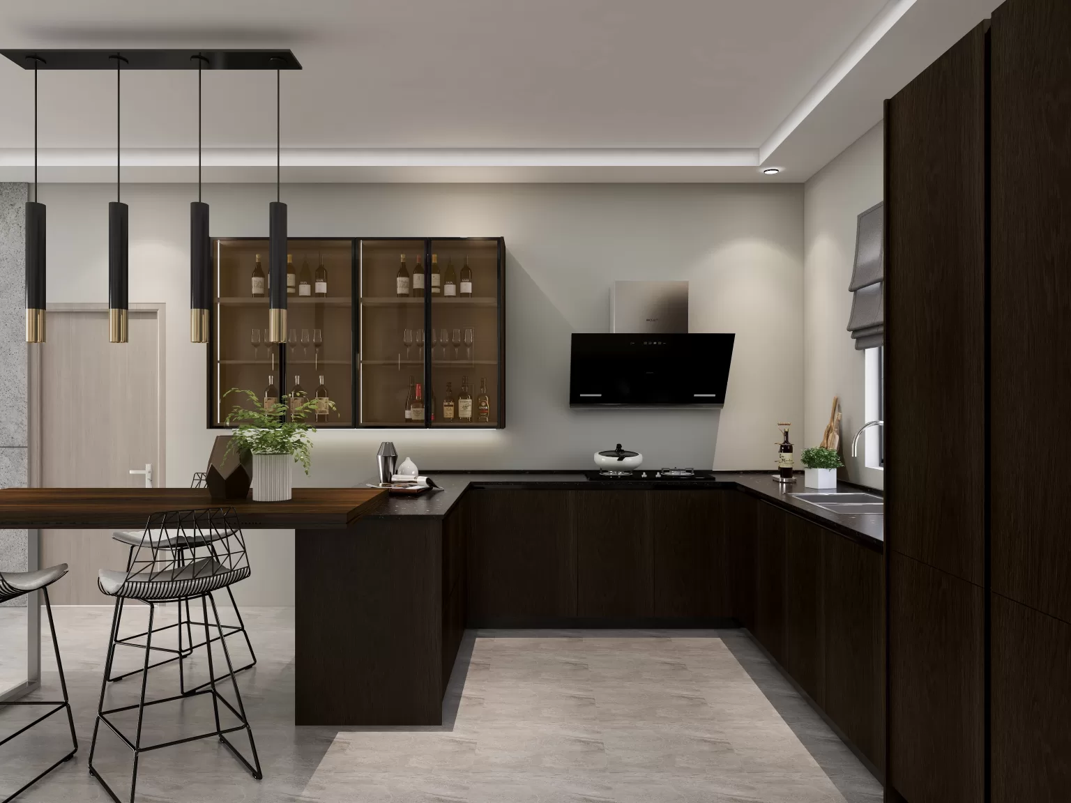 Combining Wet And Dry Kitchens