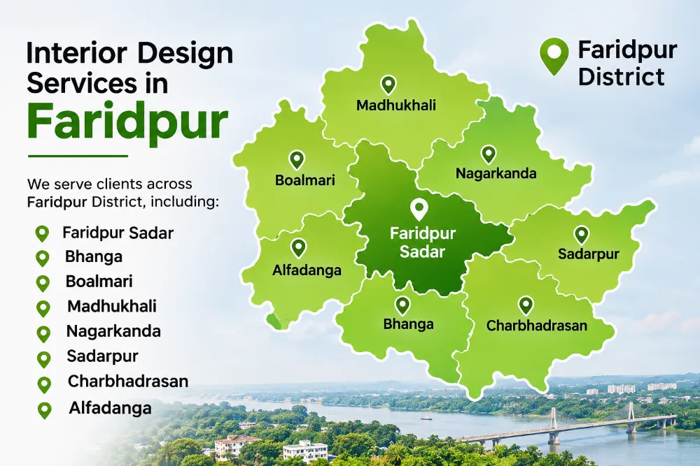 Interior Design Services in Faridpur and Surrounding Areas
